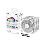 ASUS TUF Gaming TR120 ARGB Reverse Blade Triple Pack Fan - White - 90DA00D3-B09020 view 1