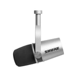 Shure MV7-S XLR/USB Dynamic Podcasting Microphone - Silver (Desktop, Mono, Dynamic, Unidirectional) - MV7-S view 3