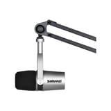 Shure MV7-S XLR/USB Dynamic Podcasting Microphone - Silver (Desktop, Mono, Dynamic, Unidirectional) - MV7-S view 4