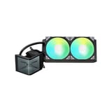 TRYX PANORAMA SE ARGB 240mm AIO Liquid CPU Cooler - Black (Addressable RGB, AMOLED Screen, 1850 RPM, 240mm Radiator) - L-P240L-AM2M-G0K view 2