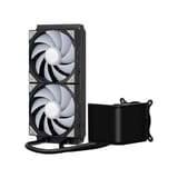 TRYX PANORAMA SE ARGB 240mm AIO Liquid CPU Cooler - Black (Addressable RGB, AMOLED Screen, 1850 RPM, 240mm Radiator) - L-P240L-AM2M-G0K view 3