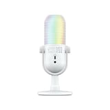 Razer Seiren V3 Chroma RGB USB Streaming Microphone - White (Key Specs: White, Supercardioid, 96 kHz) - RZ19-05060200-R3M1 view 5