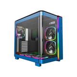 Montech KING 95 PRO Dual-chamber Mid-Tower Gaming Case - Blue - MO-CA-KING95-PRO-BLUE view 1