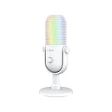Razer Seiren V3 Chroma RGB USB Streaming Microphone - White (Key Specs: White, Supercardioid, 96 kHz) - RZ19-05060200-R3M1 view 3