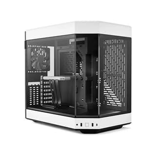 Hyte Y60 Dual Chamber Glass Panoramic Mid-Tower Gaming Case - White - CS-HYTE-Y60-BW