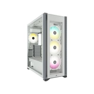Corsair iCUE 7000X Tempered Glass RGB Full-Tower Gaming Case - White - CC-9011227-WW