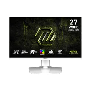 MSI MAG 274QRFW E20 27" WQHD Rapid IPS 200Hz 0.5ms Flat Gaming Monitor - White | 9S6-3CF99T-001