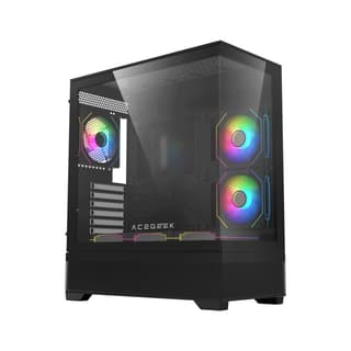 Acegeek Cruiser L460 Tempered Glass E-ATX Mid-Tower Gaming Case - Black - AC-CRUISER-L460-BK