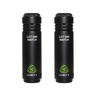 LEWITT LCT 040 MATCH PAIR Condenser Microphone (Cardioid, 135dBSPL Max. SPL, 20 dB(A) Noise) - LCT-040-MATCH