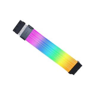 Lian Li Strimer Wireless 24-Pin ARGB Motherboard Extension Cable (Multicolor, 132 ARGB LEDs, Wireless Control) - PW24-1W-T