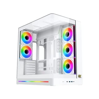 Xigmatek Pano II Air Arctic Tempered Glass E-ATX Gaming Case - White - EN48524