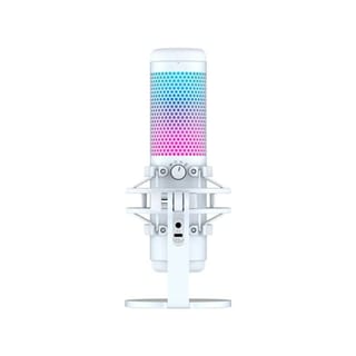 HyperX QuadCast S RGB USB Microphone - White (Cardioid, Bidirectional, Omnidirectional, Stereo) - 519P0AA