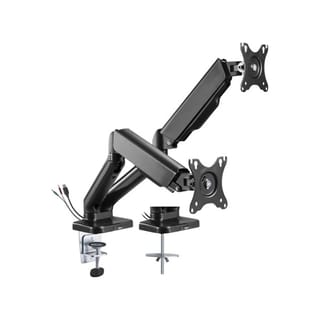 Navodesk Model C PRO Dual Monitor Arm - Black (Gas Spring, USB Hub, Cable Management) - CTRL-CPRO-DUAL-BK
