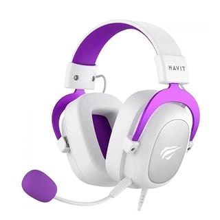 Havit H2002D Wired Gaming Headset – White/Purple | H2002D-WP