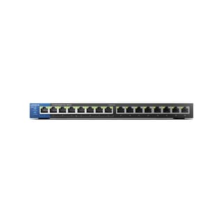 Linksys 16-Port Gigabit PoE+ Unmanaged Switch (8 PoE Ports) - LGS116P-UK