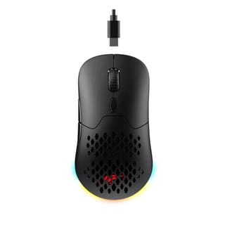 HAVIT Gamenote MS963WB Tri-Mode Gaming Mouse (Wired + 2.4G + BT5.0, PMW3325 Chip) - Black - MS963WB