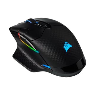 Corsair Dark Core Pro SE Wireless Optical RGB Gaming Mouse - Black (18000 DPI, 2000Hz Hyper-Polling, 8 Prog Buttons, Qi Charging) - CH-9315511-EU