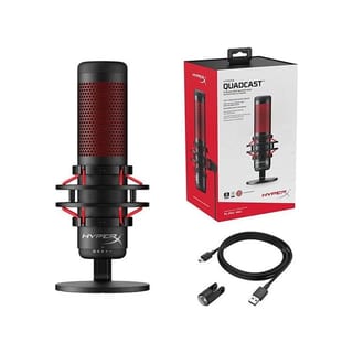 HyperX QuadCast USB Condenser Gaming Microphone - Black - HX-MICQC-BK