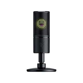Razer Seiren Emote Microphone RGB LED Display - Classic Black (Supercardioid, Shock Mount, Mute Button) - RZ19-03060100-R3M1