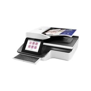 HP ScanJet Enterprise Flow N9120 fn2 Document Scanner - White (Key Specs: 600 dpi, 24-bit Color Depth, 200-sheet ADF, 120 ppm) - L2763A