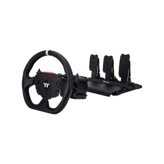 THERMALTAKE G6 Direct Drive Racing Wheel with Pedals Bundle - Black (6Nm, Aluminum, 13-inch Wheel, Hall Sensor Pedals) - GRB-G6D-DGT3BB-01
