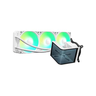 TRYX PANORAMA SE ARGB 360 White Rotatable AMOLED Screen CPU Liquid Cooler - White - L-P360L-AM3M-G0W