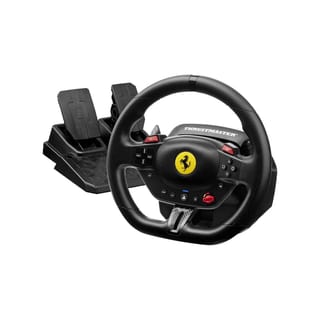 Thrustmaster T98 Ferrari 296 GTB Steering Wheel With Pedal Set Pack - Black - TM-WHL-T98FRARI296-GTB-P