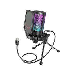 FIFINE AMPLIGAME A6V RGB USB Streaming Microphone (Cardioid, 192kHz, RGB) - A6V