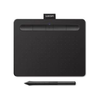 Wacom Intuos Small Bluetooth Black Drawing Tablet (6.0" x 3.7" Drawing Area, 4 ExpressKeys, Pressure Sensitive Pen) - CTL-4100WLK-N