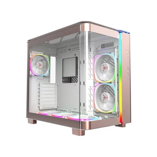 Montech KING 95 PRO ATX Dual-Chamber Mid Tower Gaming Case – Rose Gold