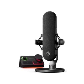 SteelSeries Alias Pro XLR Amplifier Gaming Microphone - Black | Studio-Quality, 3X Bigger Capsule, XLR Stream Mixer - 61595