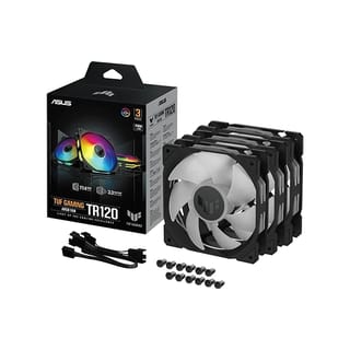 ASUS TUF Gaming TR120 ARGB Triple Pack Fan - Black - 90DA0090-B09020