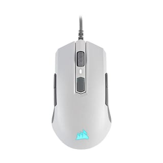 Corsair M55 RGB PRO Ambidextrous Multi-Grip Gaming Mouse (White, 12400 DPI, 8 Buttons) - CH-9308111-NA