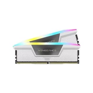 Corsair Vengeance RGB 32 GB DDR5 6200MHz RAM Memory (CL36, White) – CMH32GX5M2B6200C36W