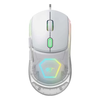 HAVIT White RGB 3-in-1 Wired Gaming Mouse (12800 DPI, 7 Buttons, USB) - MS965SE