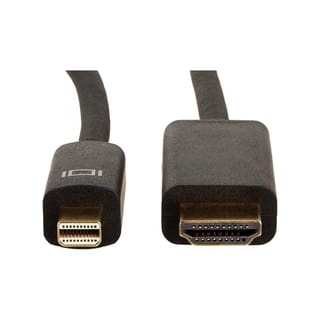 KONGDA Mini DP to HDMI Cable (Black, 3 Meters, Male to Male) - Kongda-mini-dp-hdmi-3