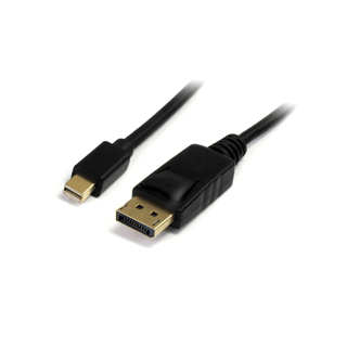 KONGDA Mini DP to DP Cable - 1.8 Meter (Black, Mini DisplayPort to DisplayPort) - Kongda-Mini-dp-dp-1-8