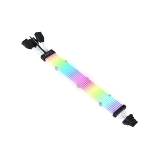 Lian Li Strimer Plus V2 12VHPWR (12+4 to 3x8 Pin) 8 light Guides ARGB Extension Cable | G89.PW168-8PV2.00