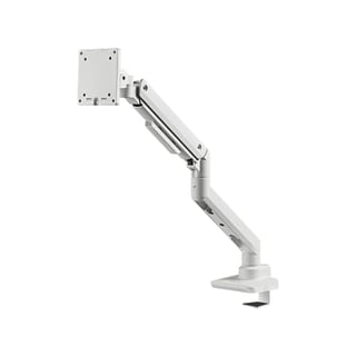SilverStone ARM14 Single Monitor VESA Mounting Mechanical Arm (White) (17"-49", Up to 20kg, Clamp/Grommet) - SST-ARM14W