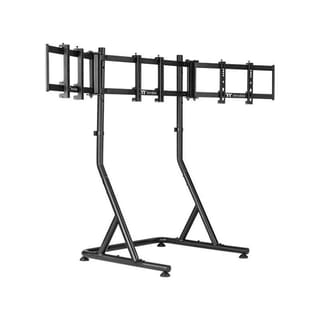 Thermaltake Triple Racing Monitor Stand - Black | 32" Monitors, Steel, VESA Compatible - GEA-RMS-TMSBLK-01