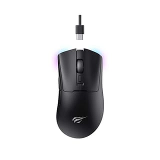 HAVIT Quad-mode 2.4GHz Wireless Gaming Mouse - Black (PMW3325, 10000 DPI, 7 Buttons) - MS966WB