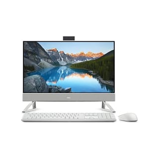 DELL 5410 All In One Desktop (Intel Core i5-1235U, 8GB RAM, 1TB HDD + 256GB SSD, 23.8" FHD Display, Windows 11 Home, White) - 5410-INS-1300-AIO