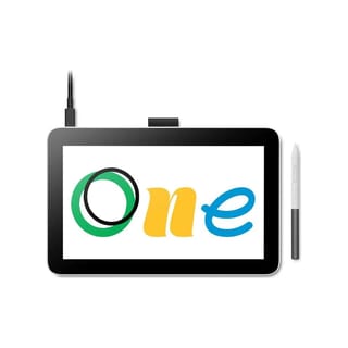 Wacom One 13 Pen Display Creative Graphic Tablet - White (Key Specs: White, 13.3 Inch FHD, EMR Technology) - DTC133W0B - DTC133W0B-1