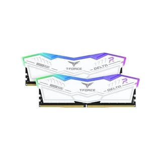 TeamGroup T-Force Delta 32 GB (2X16) DDR5 6000MHz RAM Memory (CL38, RGB, White) – FF4D532G6000HC38ADC01