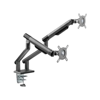 TWISTED MINDS Dual Monitors Premium Slim Aluminum Spring-Assisted Monitor Arm (17"-32", VESA 75x75/100x100, 2x9kg) - TM49-C012-G