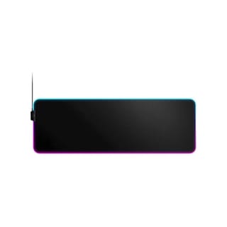 SteelSeries QcK Gaming Surface XL RGB Prism Cloth Mouse Pad (Black, 2-Zone RGB, Never-Slip Base) - 63826