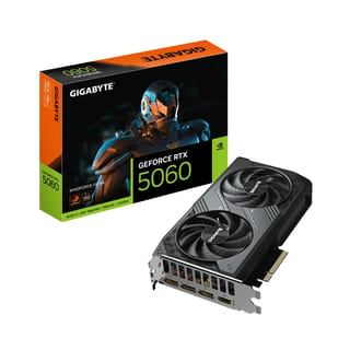 Gigabyte GeForce RTX 5060 WINDFORCE OC 8G Graphics Card, 8GB GDDR7, DLSS 4 - GV-N5060WF2OC-8GD