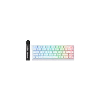 MCHOSE Ace 68 RGB Ice Rhino Magnetic Switches Gaming Keyboard - White | MC-Ace68-17