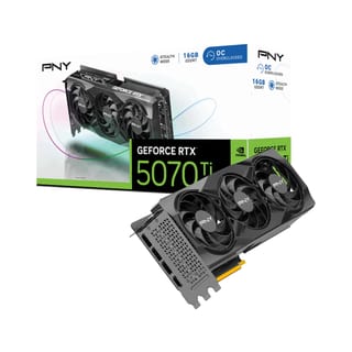 PNY GeForce RTX 5070 Ti OC Triple Fan Graphics Card, 16GB GDDR7, DLSS 4 - VCG5070T16TFXPB1-O