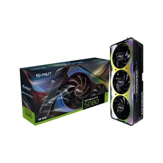 PALIT GeForce RTX 5080 GameRock Graphics Card, 16GB GDDR7, DLSS 4 - NE75080019T2-GB2030G